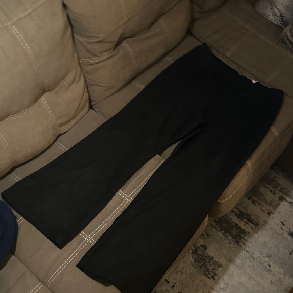 BCBGeneration Faux Suede Wide-Leg Pleated Pants